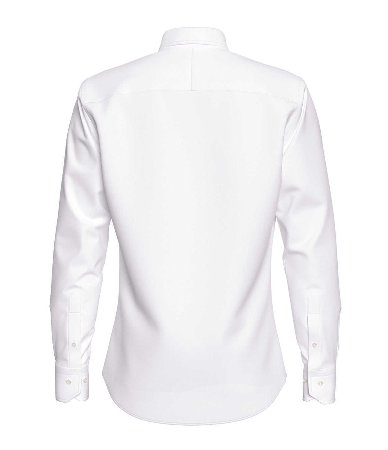 modelado digital posterior camisa blanca