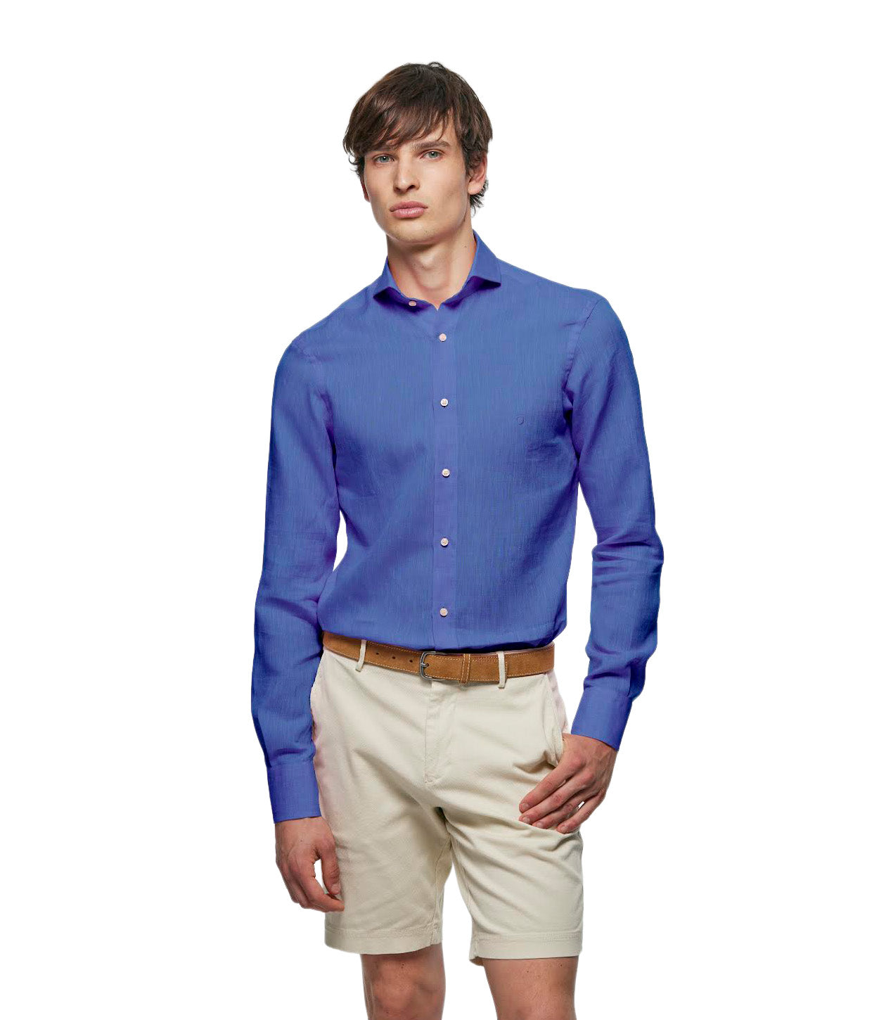 CAMISA LINO AZUL DENIM