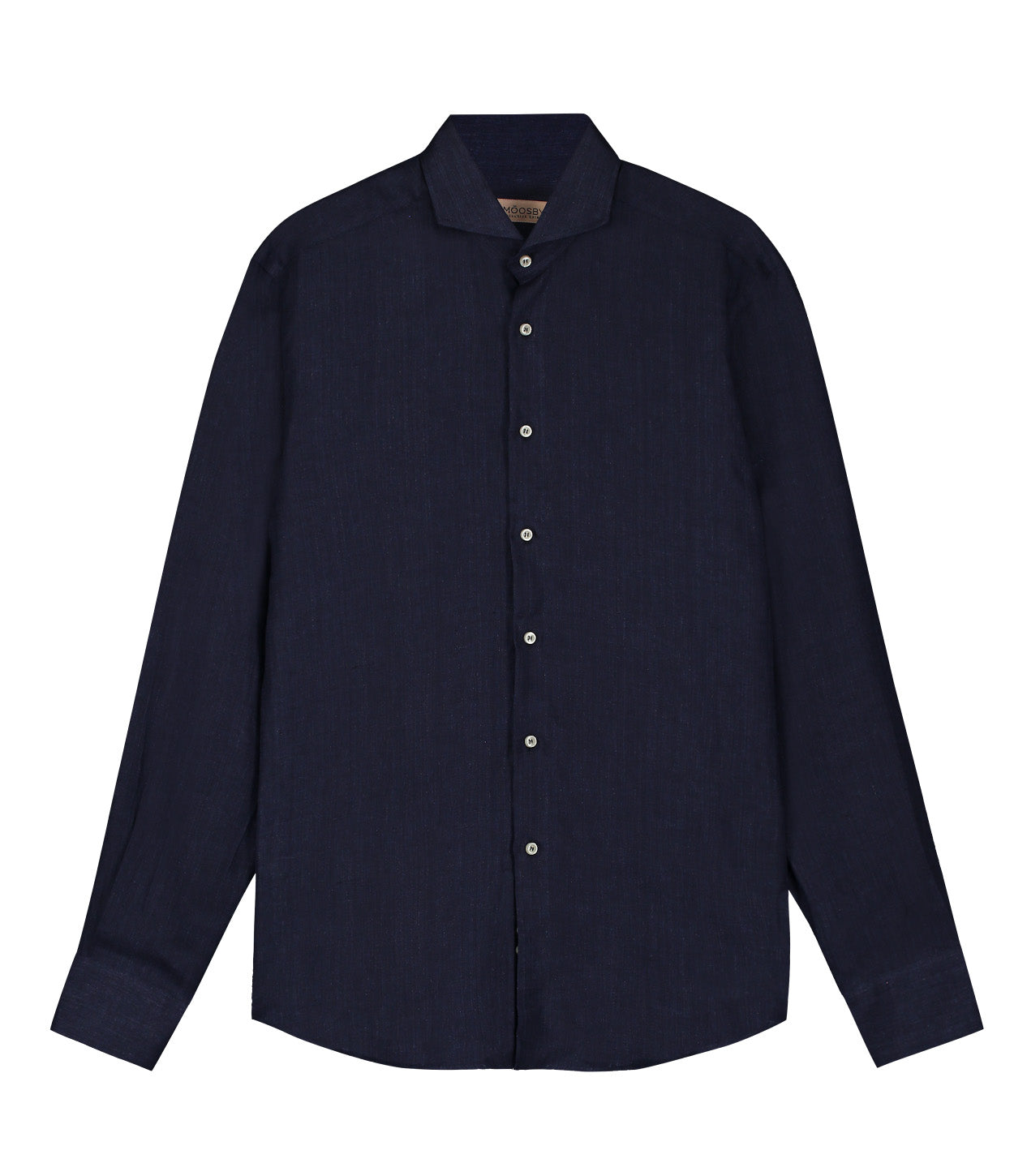 CAMISA LINO AZUL NAVY FIT TAILORED