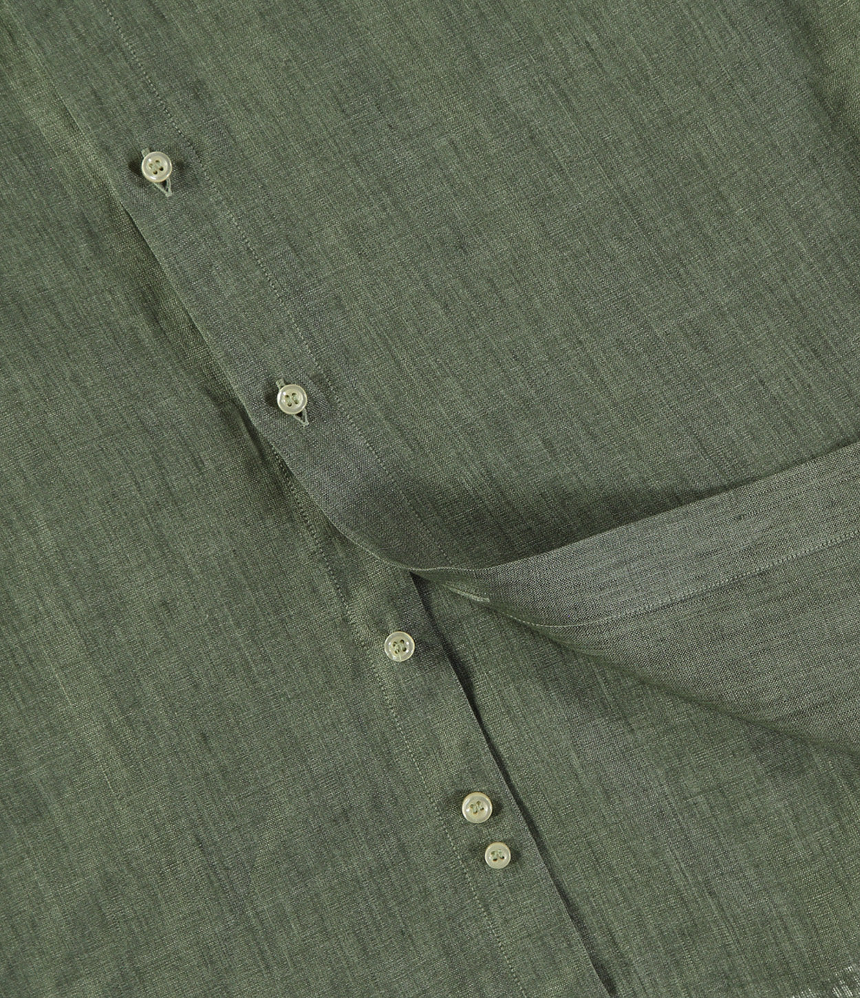 CAMISA LINO VERDE KAKI