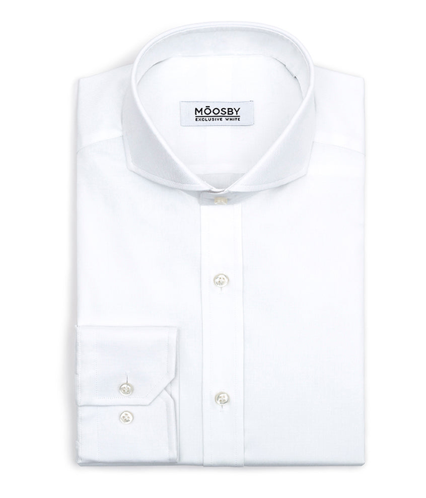zenital camisa blanca manga larga cuello abierto italiano 