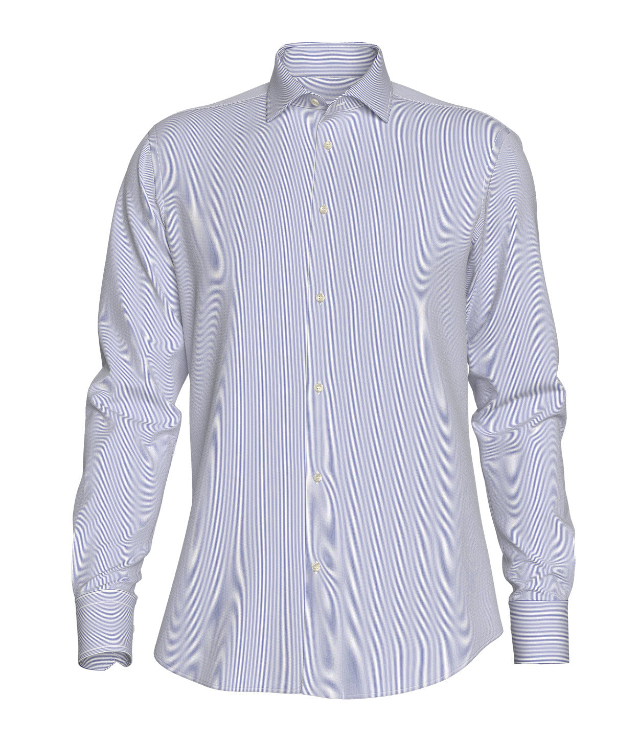 modelado digital camisa elástica rayas finas