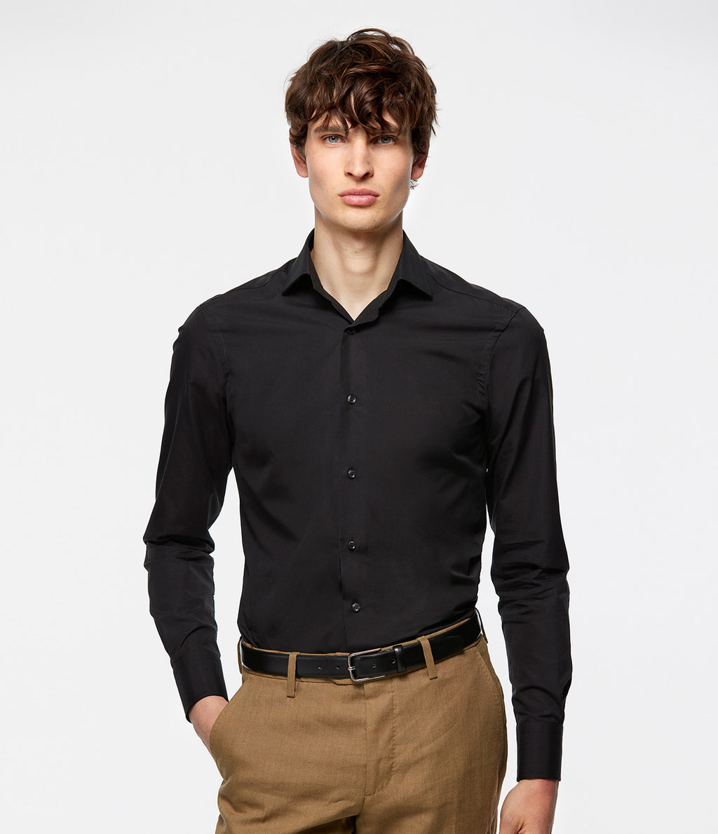 Combinacion Pantalon Cafe Camisa Negra Shirt Outfit Pantalon Cafe